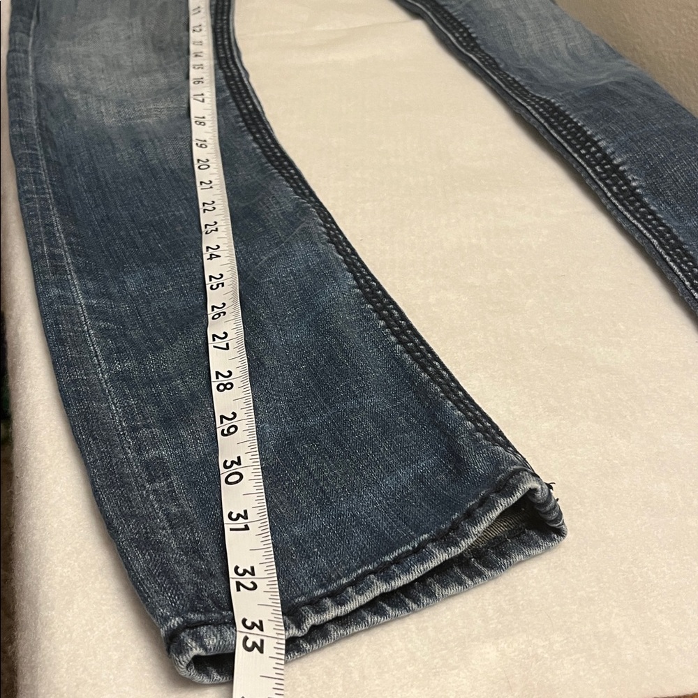 Rock Revival Women's Debbie Straight Embellishdd Jeans Sz 25 - Picture 4 of 15